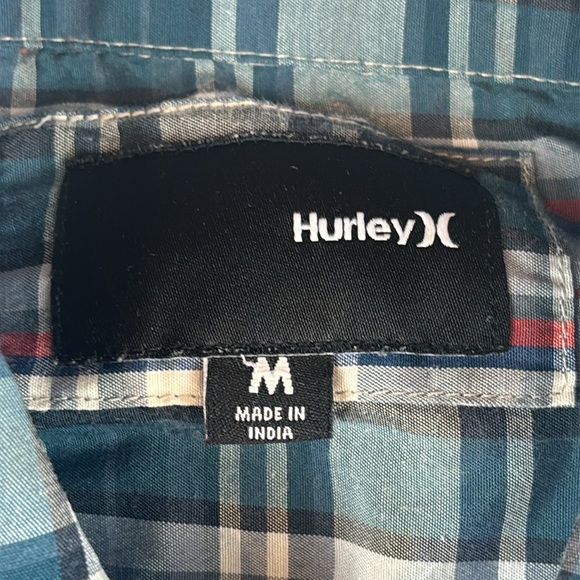 Hurley‎ Men’s Medium Plaid Shirt – Casual, Streetwear, Layered - Picture 4 of 8
